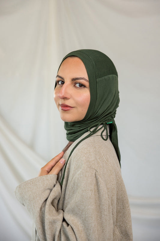 Pleated Turban Hunter Green