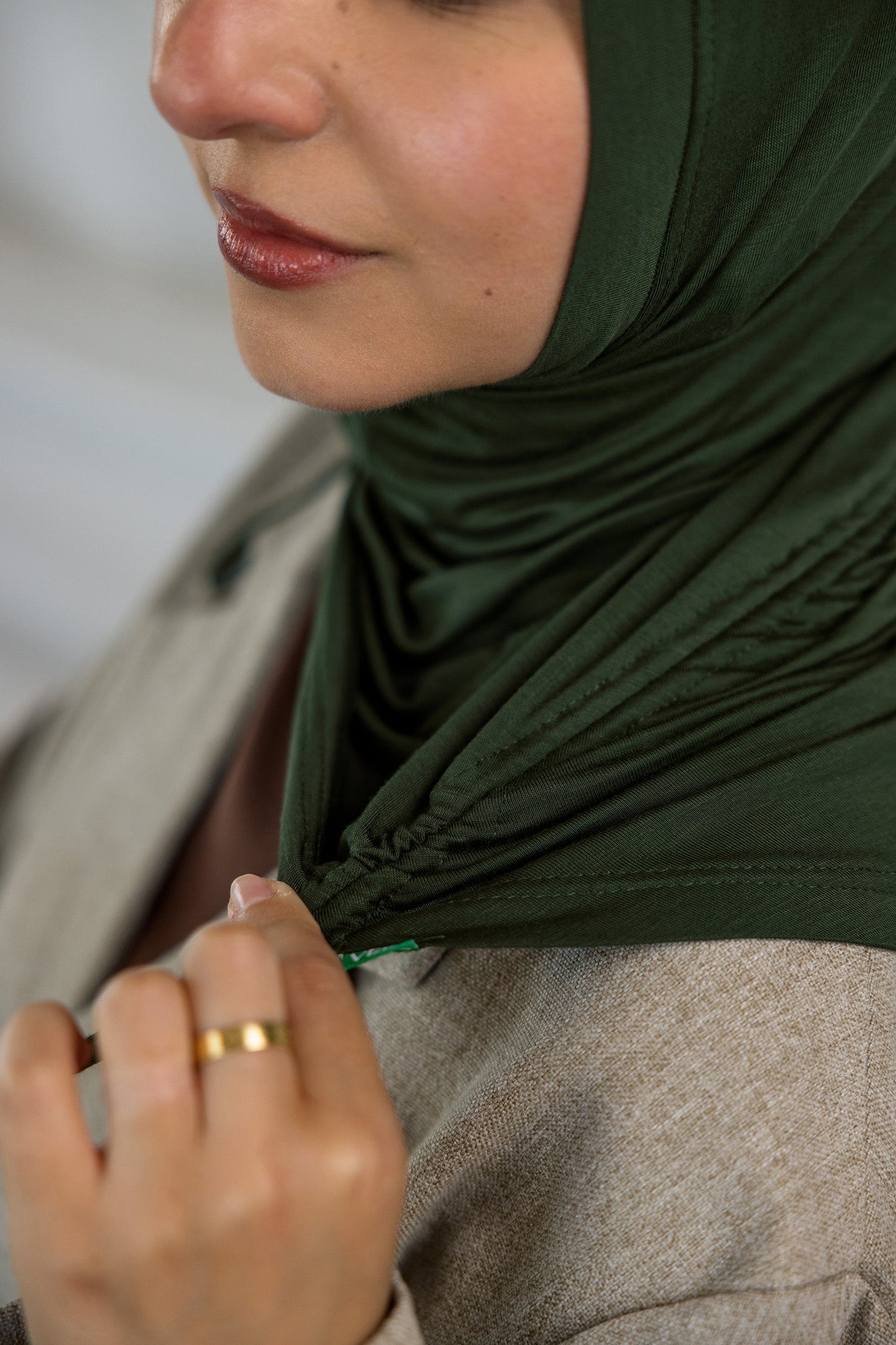 Pleated Turban Hunter Green