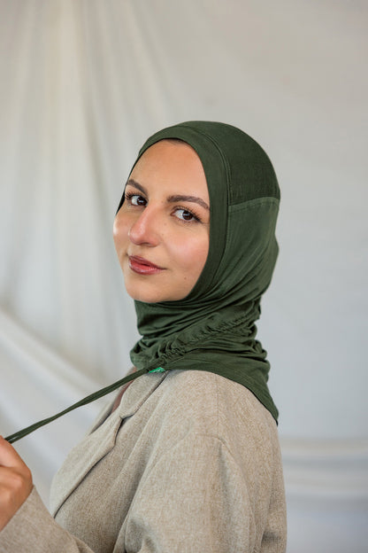 Pleated Turban Hunter Green